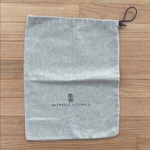 Brunello Cucinelli Light Gray Fabric Dust Bag